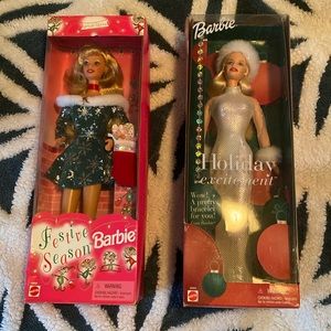 Vintage Barbie Holiday Set of Two